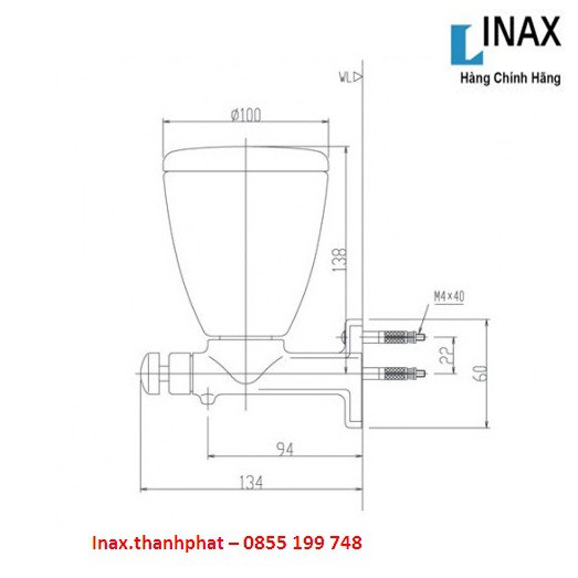 [CHÍNH HÃNG] Hộp Xà Phòng Nước Gắn Tường Inax KFV-24AY