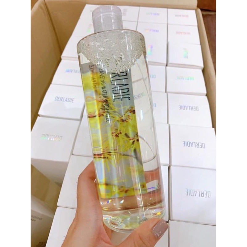 Nước Tẩy Trang Làm Sạch Da, Kháng Khuẩn, Dịu Nhẹ Derladie Cleansing Water Witch Hazel