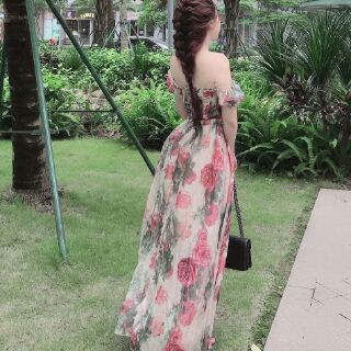 ĐẦM MAXI HOA DÚN THÂN