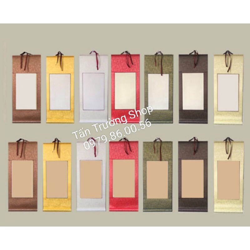 Giấy biểu lụa viết thư pháp kích thước 32*80