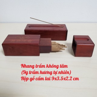 Hộp gỗ nhang trầm không tăm mang theo tiện lợi