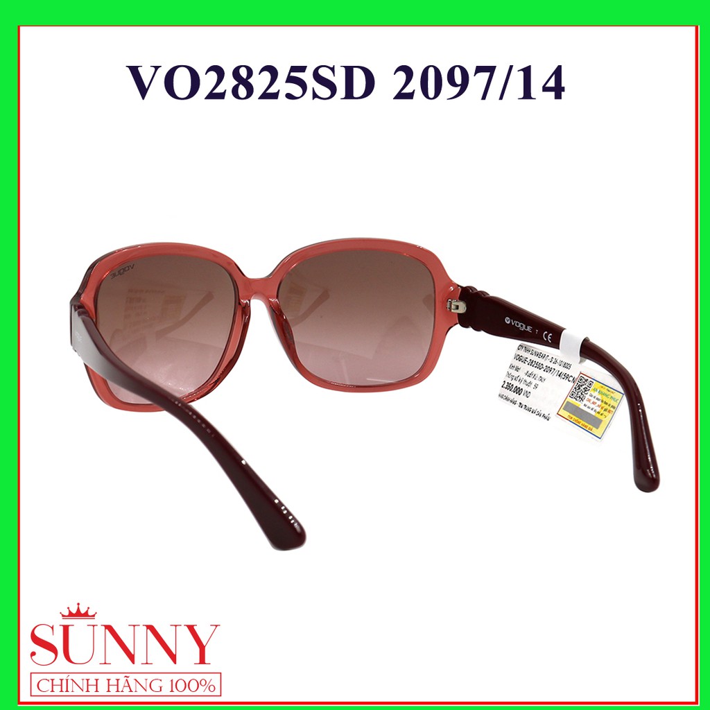 VO2825SD 2097/14 - Kính mát Vogue chính hãng, bảo hành toàn quốc