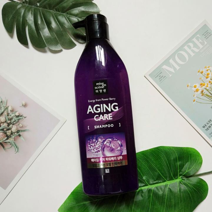 Dầu gội ngăn rụng tóc Mise En Scene Aging Care Shampoo 680ml Gomimall