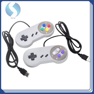 Tay cầm chơi game 4 nút super nintendo snes usb cho pc/mac