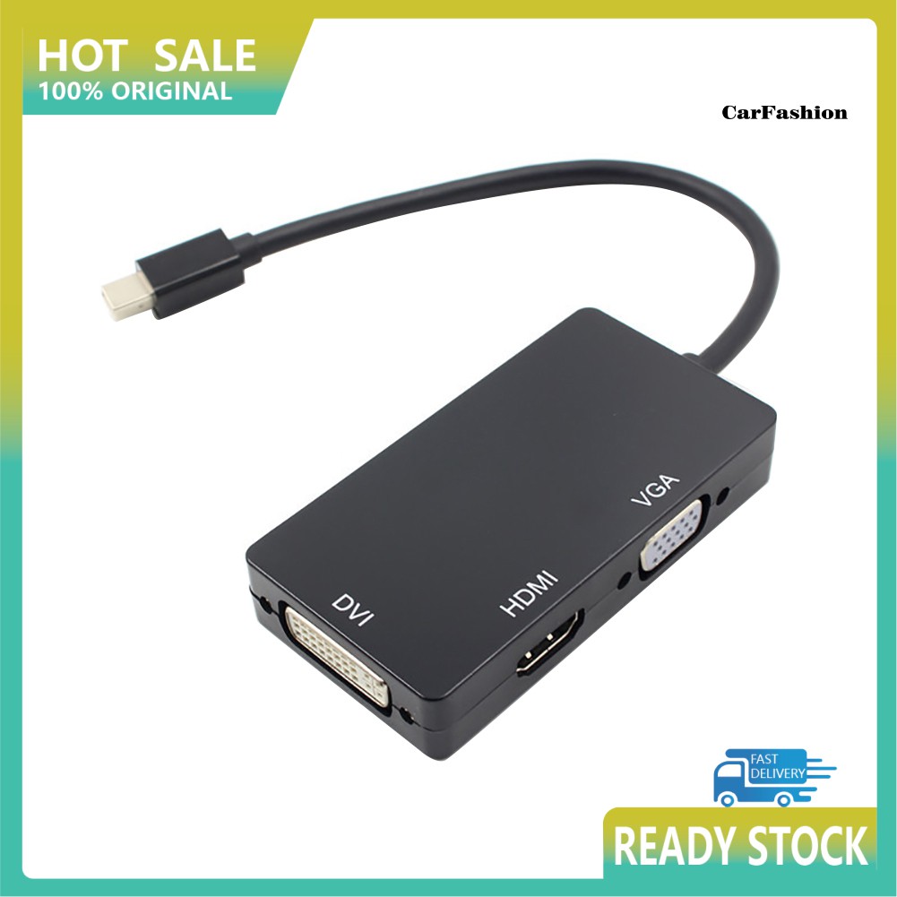 Cáp Chuyển Đổi Chs3 Trong 1 Từ Cổng Mini Display Port Dp Sang Hdmi Vga Dvi Cho Macbook Pro Air