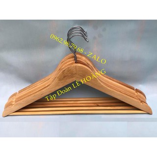 Móc Gỗ 20 Chiếc Tam Giác Gỗ Vàng Người Lớn 42Cm