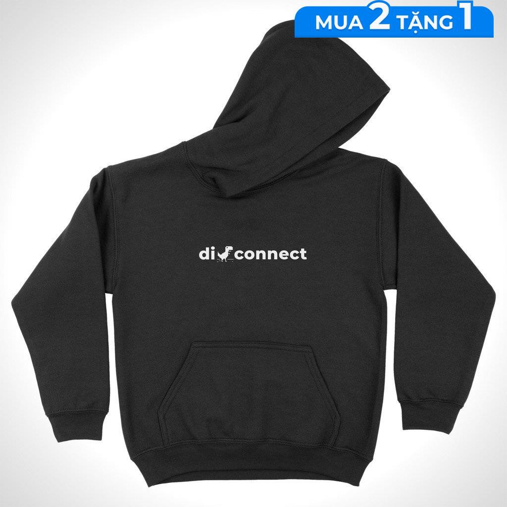 Áo hoodie Disconnect Unisex THE NEXT LEVEL, Cotton 100% 3 màu nam nữ - HD0144