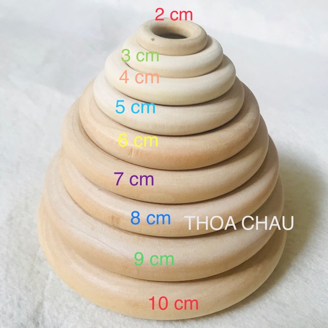 Khoen Tròn Gỗ | Vòng Gỗ Tròn