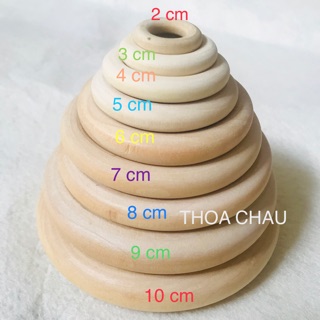 Khoen Tròn Gỗ | Vòng Gỗ Tròn