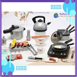 Bộ nồi đồ chơi nấu ăn cho bé 36 món, bộ nồi 36 chi tiết nấu ăn cho bé yêu, hàng nhập khẩu