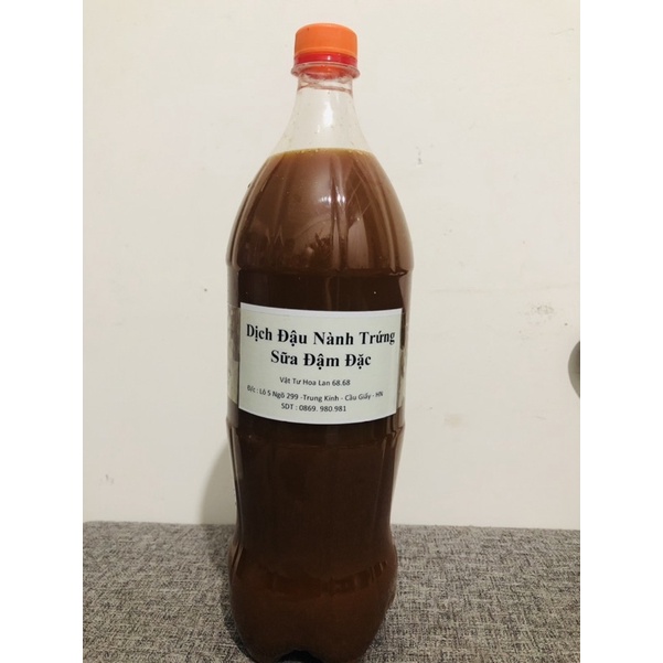 Dịch Đậu Nành ( Đỗ Tương) Trứng Sữa 1 lít - GE Đậu Nành (Đỗ Tương) Trứng Sữa - Phân bón Hữu cơ cho Hoa Hồng
