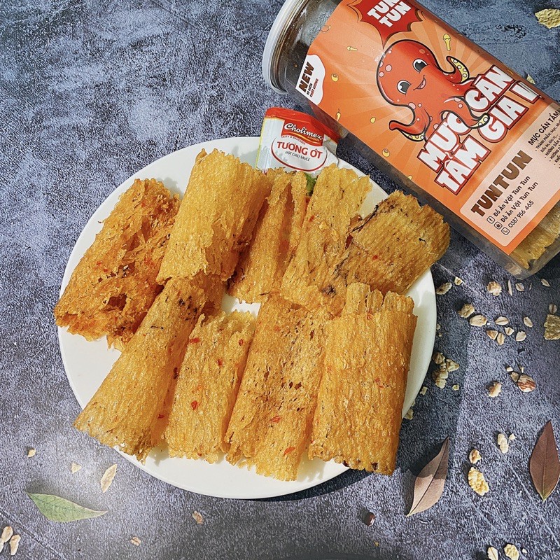 Mực cán tẩm gia vị loại ngon, hũ pet 200g | TunTun - Thế Giới Đồ Ăn Vặt - Đồ Ăn Vặt Hà Nội | BigBuy360 - bigbuy360.vn