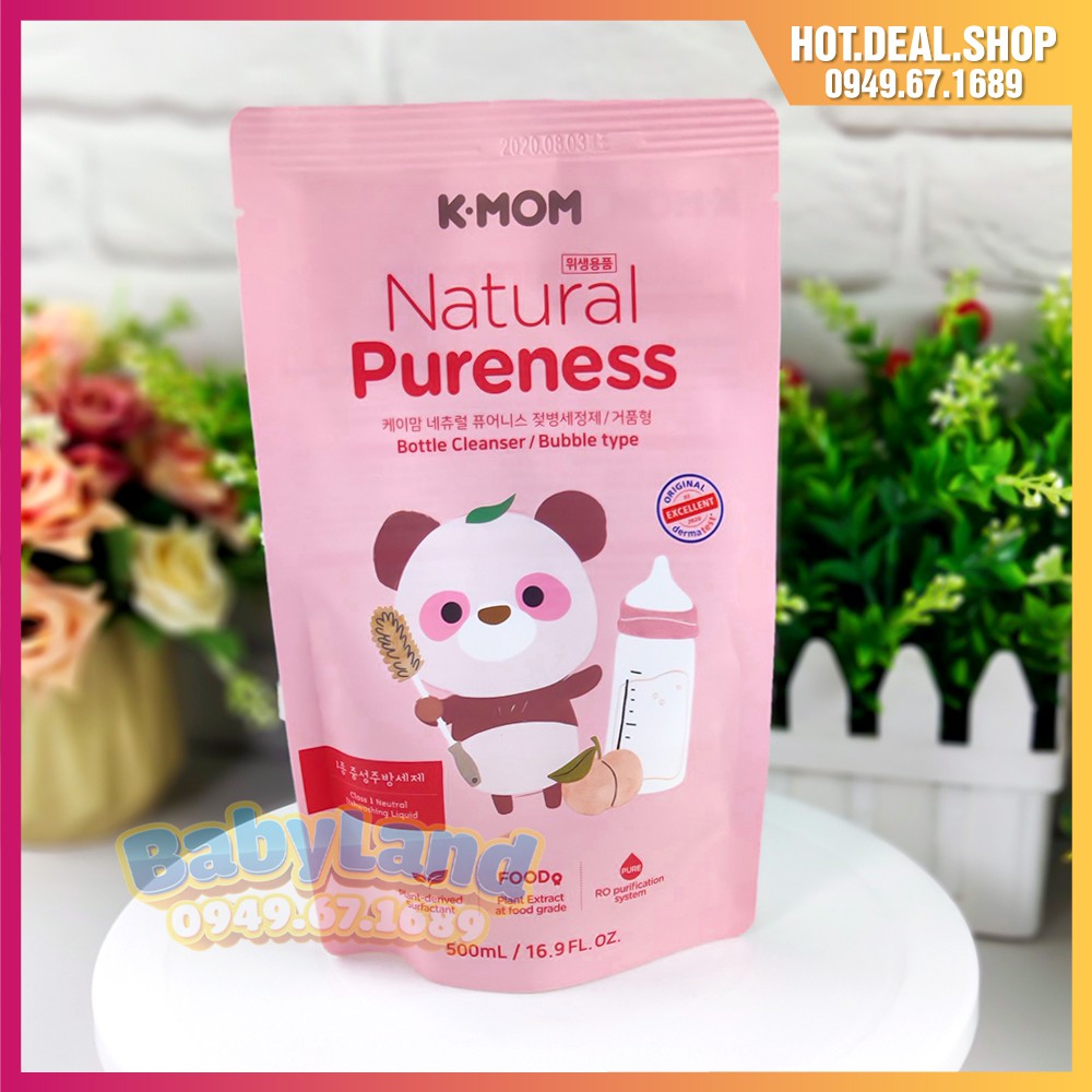 Nước Rửa Bình Sữa K-mom Hàn Quốc - Nước rửa rau củ quả hữu cơ Kmom