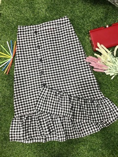 Chân Váy đuôi cá lệch tà dài eo 60-75cm