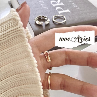Set nhẫn 2 chiếc vàng bạc cá tính - 1004.ARIES