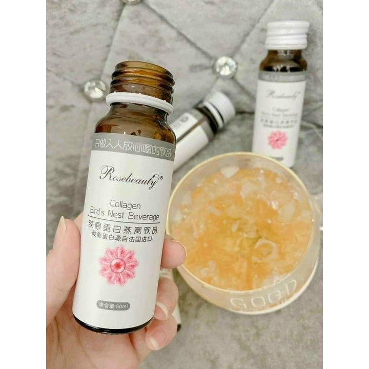 NƯỚC COLLAGEN ROSEBEAUTY YẾN TRẮNG DA &amp; NỞ NGỰC - Lẻ 1 Lọ
