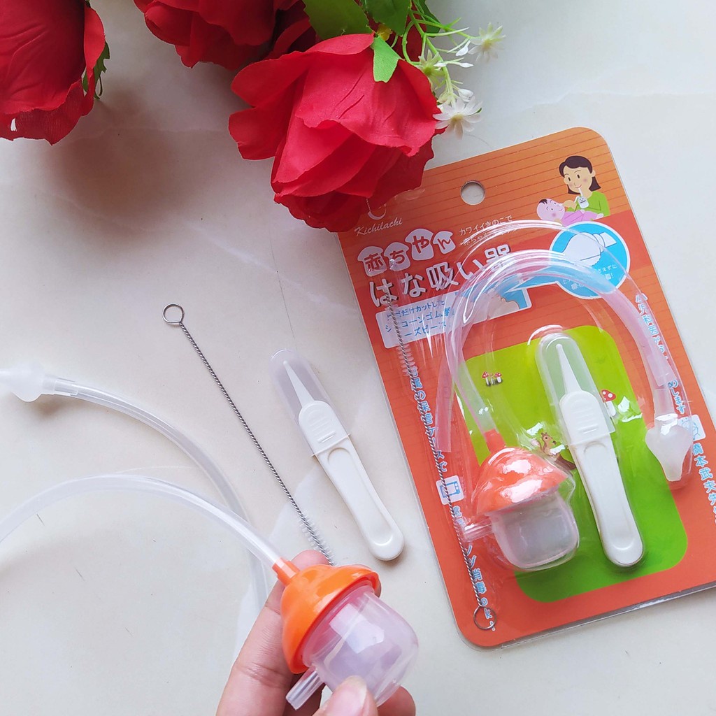 Dụng cụ hút mũi dây Hình Nấm Kichilachi cho bé - KICHI KC