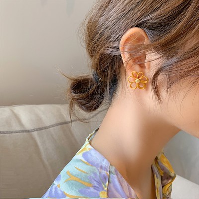 Bông tai hoa cúc họa mi mùa hè nhỏ xinh - Mely 1348
