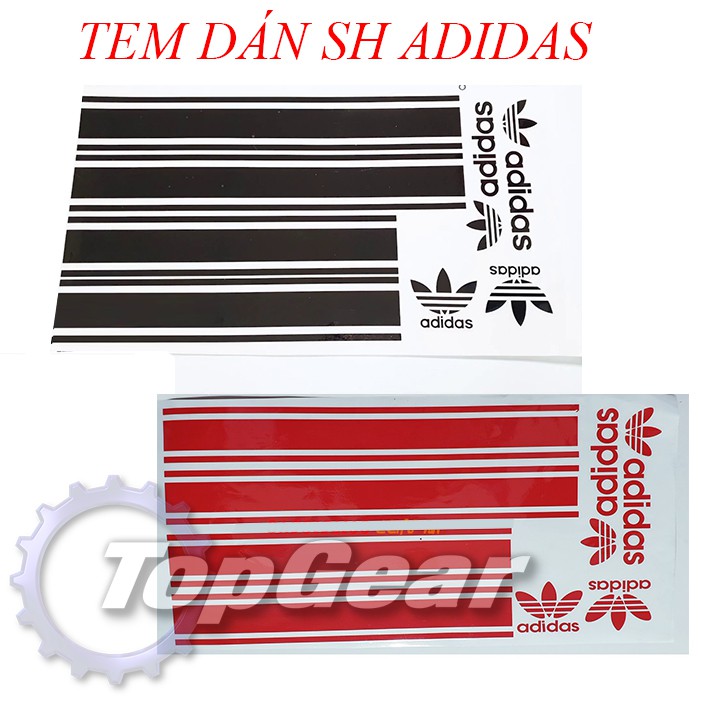 TEM DECAL ADIDAS DÁN XE SH VÀ CÁC LOẠI XE ADIDAS &lt;TOPGEAR&gt;