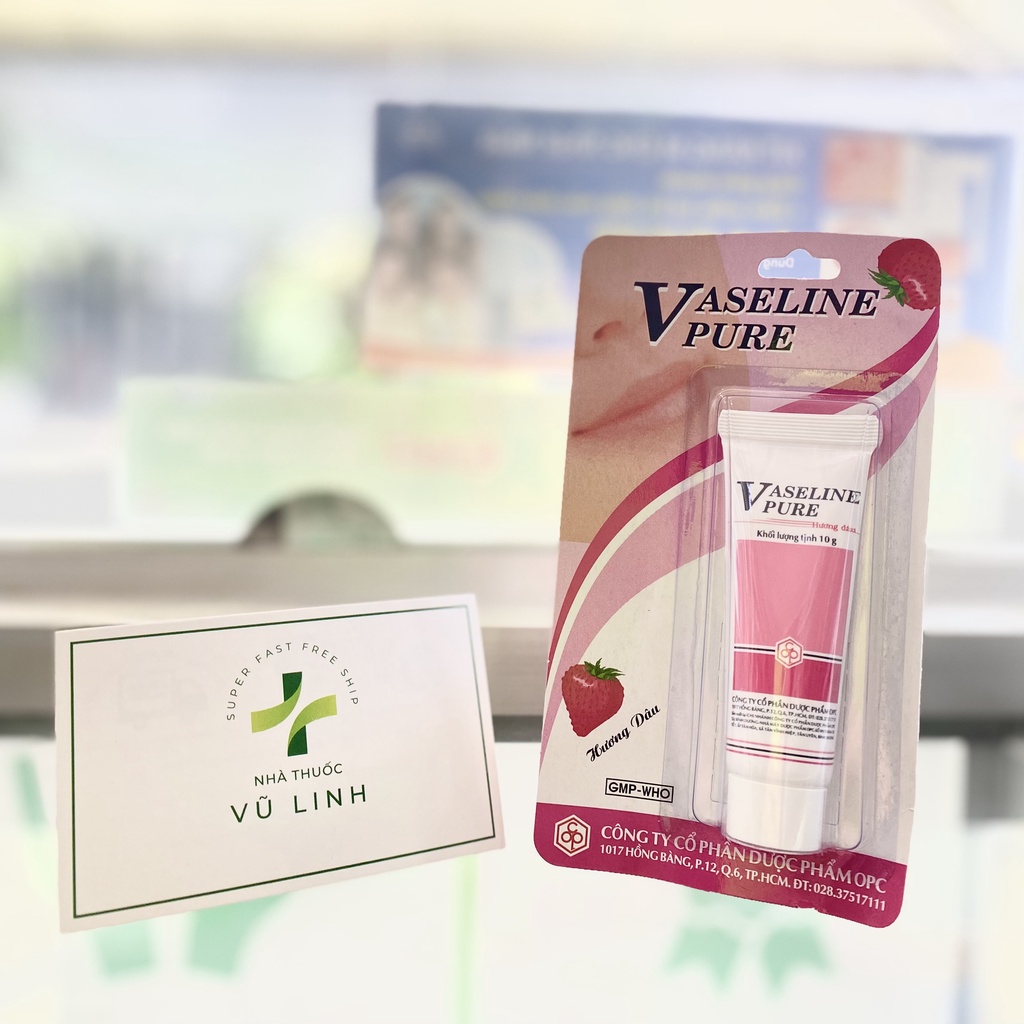 Dưỡng ẩm Vaseline Pure OPC hương dâu / không mùi