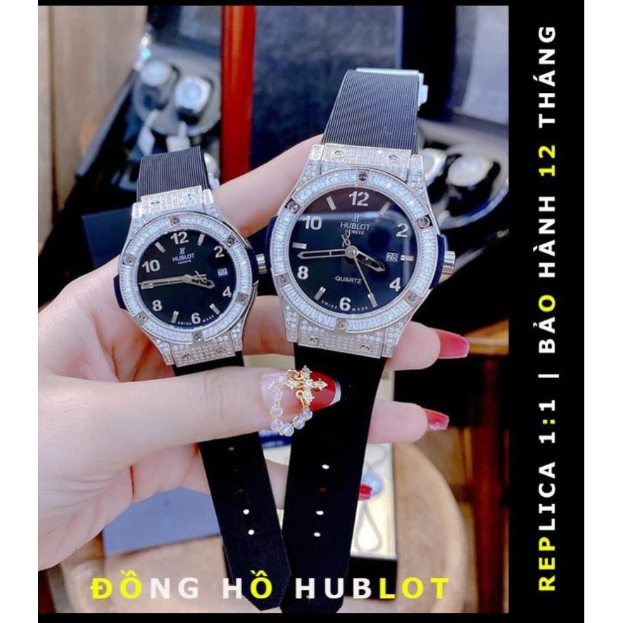 Đồng hồ Hublot nam nữ - đồng hồ cặp đôi hàng đẹp full diamond - LUTOS Việt Nam