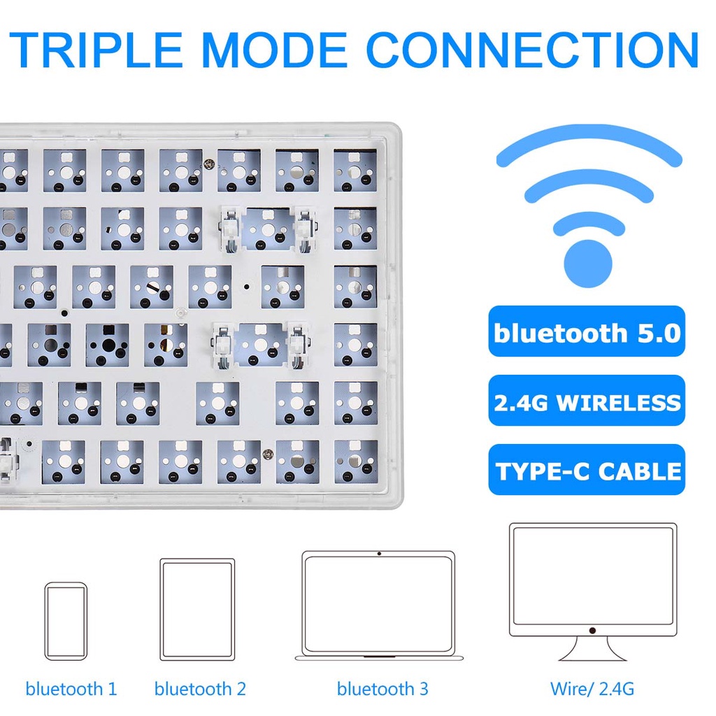 Bàn PhíM Cơ Gaming FEKER JJK84 T1 75% Bluetooth 5.0 / 2.4GHz / Có Dây