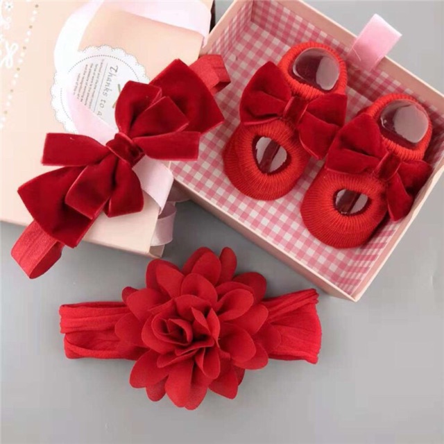 Set giày băng đô 0-3 tháng ( 16 mẫu )