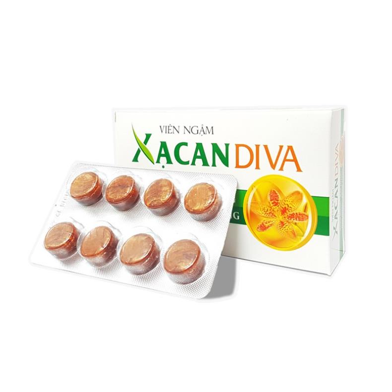 Siro – viên ngậm Xạ can Diva – Hỗ trợ giảm ho, long đờm do viêm họng, viêm phổi, viêm phế quản (hộp 20 viên)