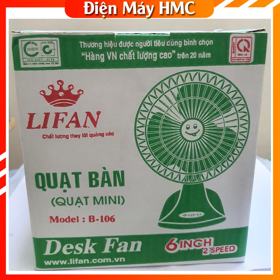 Quạt bàn LIFAN B106 🔥 [Siêu Ưu Đãi] 🔥 quạt bàn mát mùa hè | BigBuy360 - bigbuy360.vn