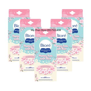 Combo 5 Hộp Miếng Dán Mũi Lột Mụn Biore Hương Hoa Anh Đào - Biore Pore Pack Cherry Blossom