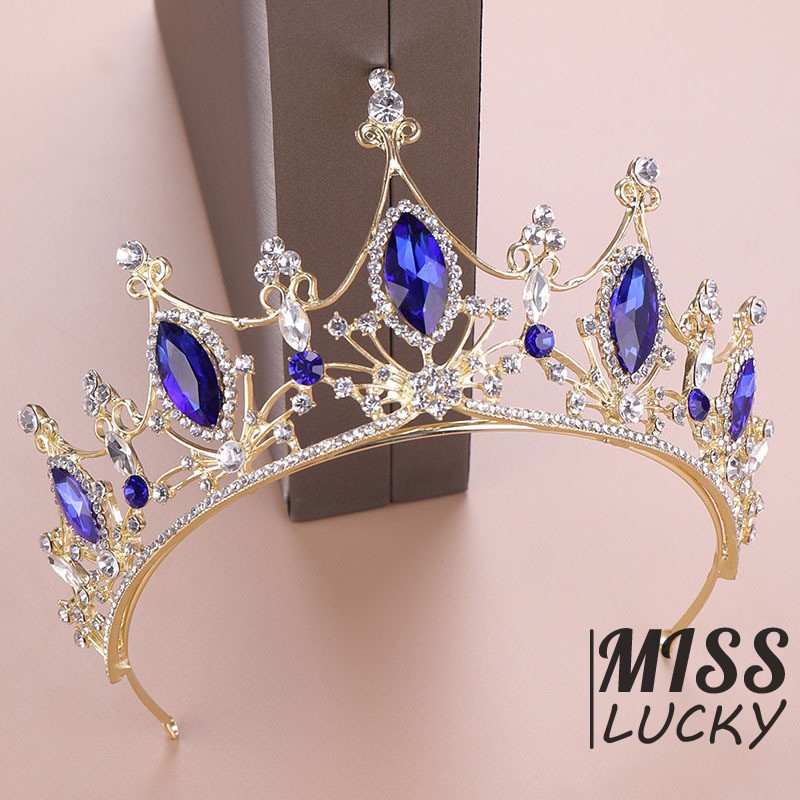 Phụ kiện cài tóc vương miện phong cách vintage thời trang cho nữ