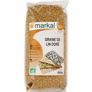 Hạt lanh vàng hữu cơ 500g Markal