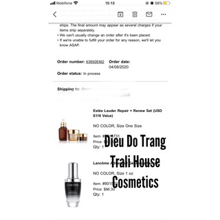 [TRẢ ORDER - CÓ BILL ] SET ESTEE 3 MÓN SĂN SALE ORDER US