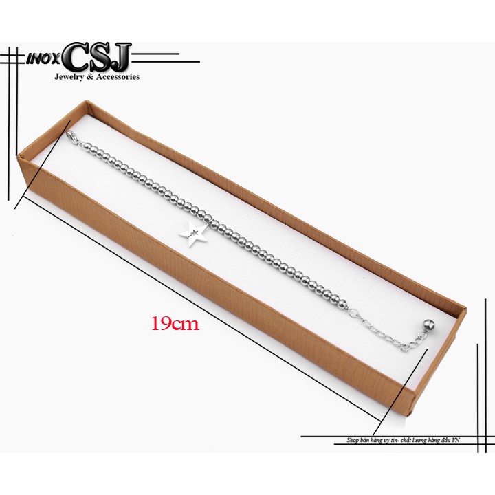 Lắc tay bi tròn gắn ngôi sao xinh xắn