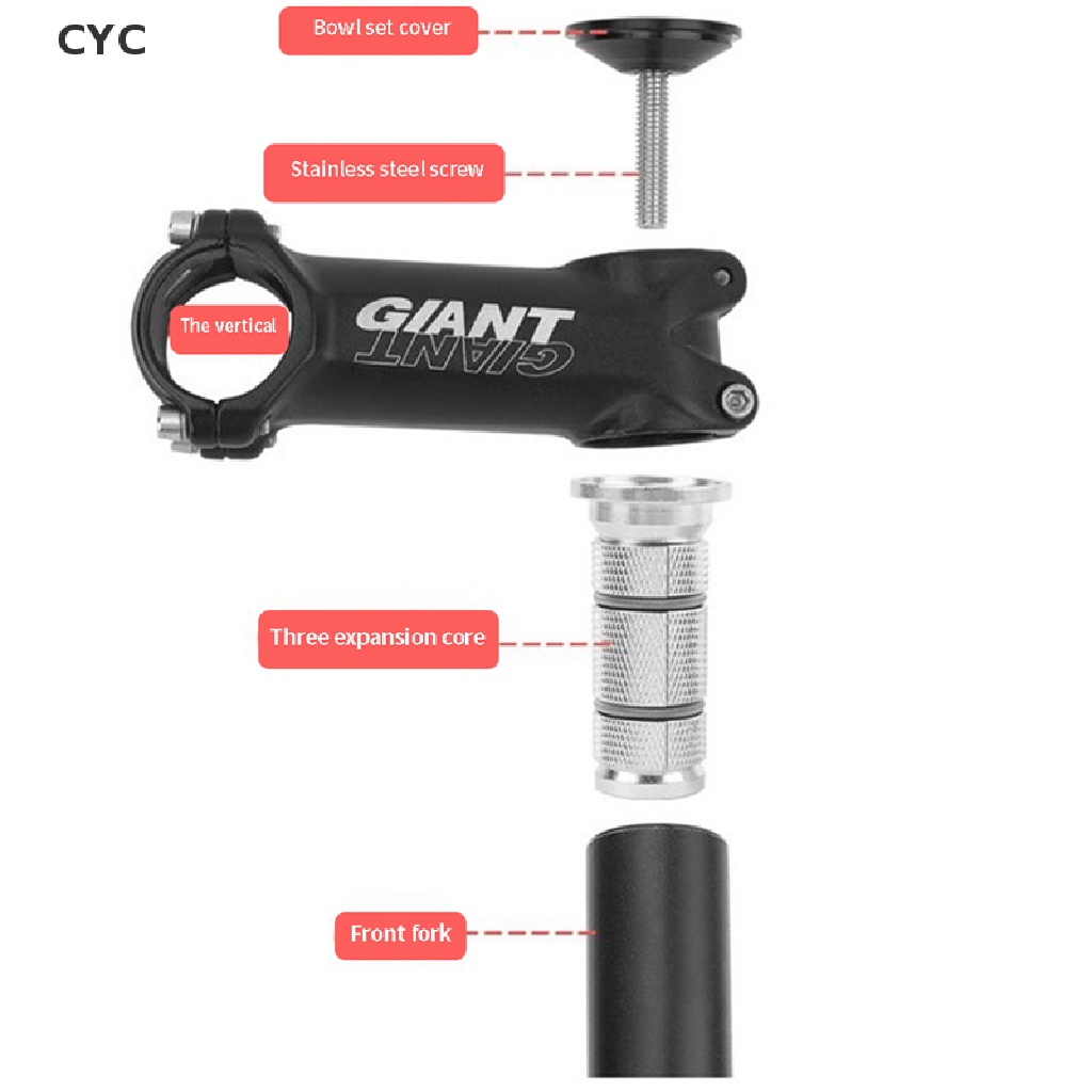 CYC Bike Headset Expander Stem Top Cap Alloy Compression Plug Nut Bicycle Front Fork CY