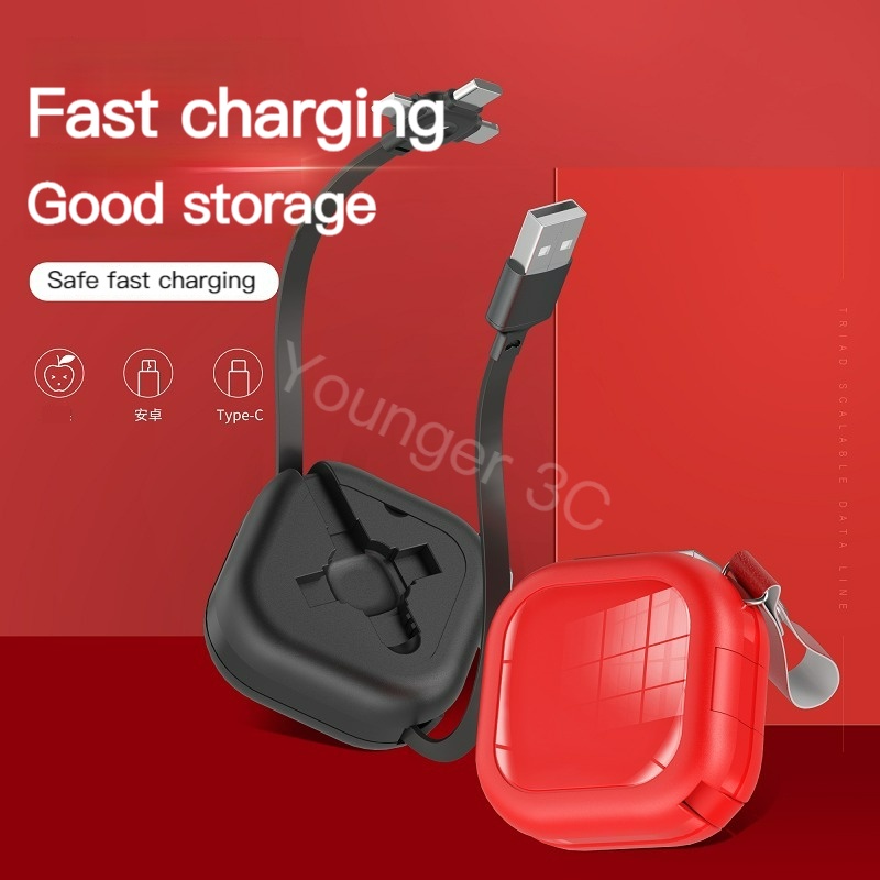 Dây Cáp Sạc / Truyền Dữ Liệu 5A Đa Năng 3 Trong 1 Đầu Type-C Dài 1M Dành Cho Điện Thoại Di Động