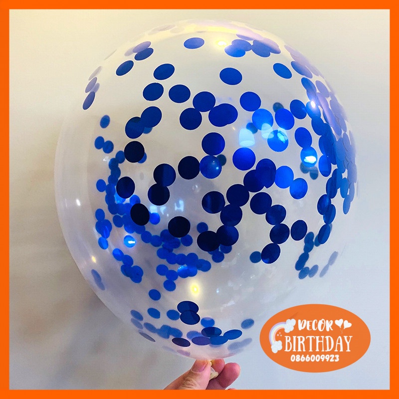 Bóng Trong Suốt Có Kim Tuyến HOT SALE Trang Trí Sinh Nhật, Phòng Cưới, Sự Kiện, Thôi Nôi, Đầy Tháng Nhiều Màu Siêu Đẹp