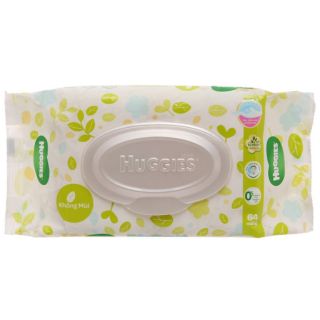 Khăn ướt Huggies không mùi 64 miếng