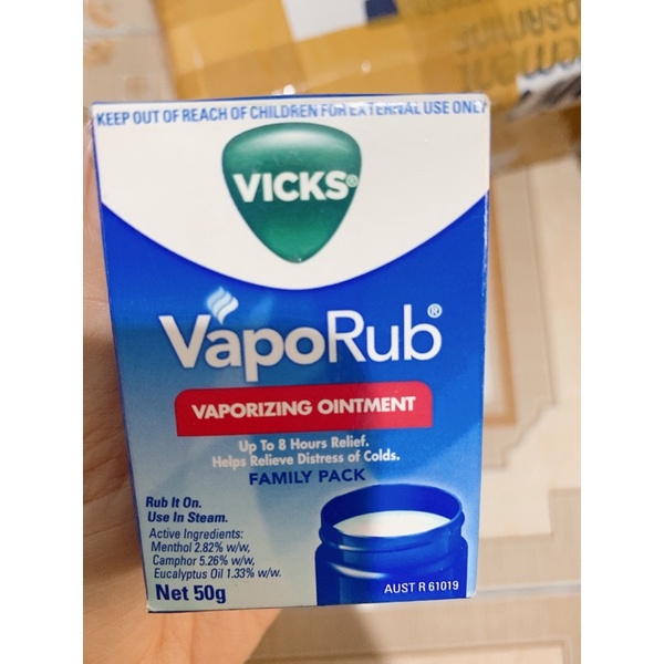 dầu bôi ấm ngực Vicks Vaporub 50g vapo rub