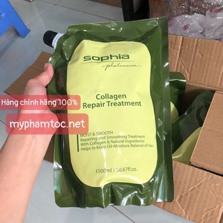 ✅[Sophia_chính hãng] Kem hấp phục hồi tóc Collagen Sophia Repair Treatment Platinum (dạng túi)