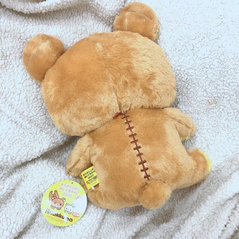 [ CÓ SẴN ] GẤU BÔNG RILAKKUMA 2020 ĐEO NƠ VÀNG