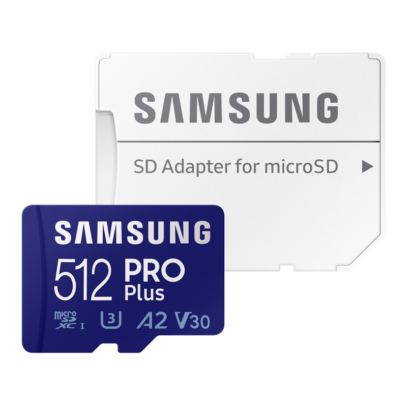 Thẻ nhớ MicroSDXC Samsung Pro Plus 128GB / 256GB / 512GB tốc độ ghi 120MB/s đọc 160MB/s U3 A2 V30 kèm adapter - box Hoa
