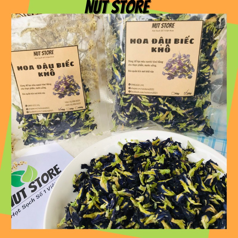 Hoa đậu biếc sấy khô Nut Store 50g