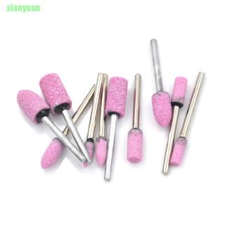 Xy Set 10 Dụng Cụ Mài Đá Xoay Tròn Màu Hồng