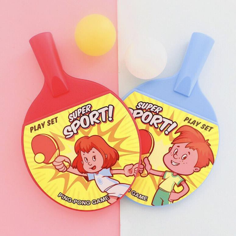 Bộ 2 vợt bóng bàn kèm theo 2 bóng cho bé - Đồ chơi bóng bàn Ping Pong cho bé