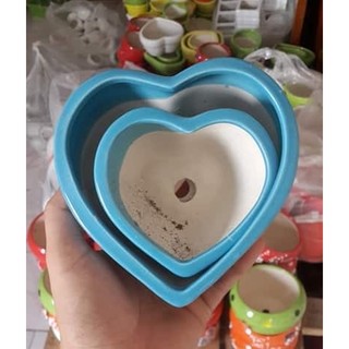 Chậu trồng cây: sứ tim đơn nhỏ