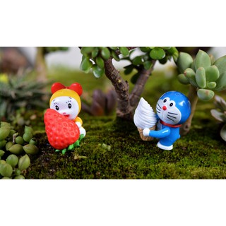 Mô hình Doraemon trang trí tiểu cảnh - Doremon - phụ kiện trang trí tiểu cảnh - phụ kiện terrarium - quà tặng