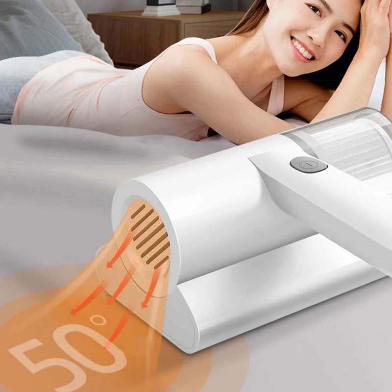 Máy hút bụi cầm tay mini giường nệm, chăn ga, ghế sofa