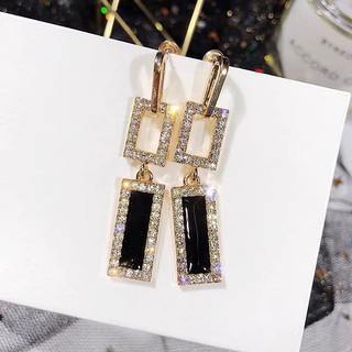 Bông tai nữ dài đính đá sáng lấp lánh sang trọng nhiều mẫu