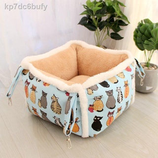 [SALE]♕◑Chất độn chuồng cho mèo có thể tháo rời và giặt được võng mùa đông ấm vật nuôi lót treo cung cấp tất cả các